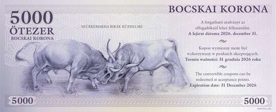 5000 bocskai korona bankjegy